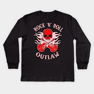 Rock 'n' Roll Outlaw (Colour 2) Kids Long Sleeve T-Shirt